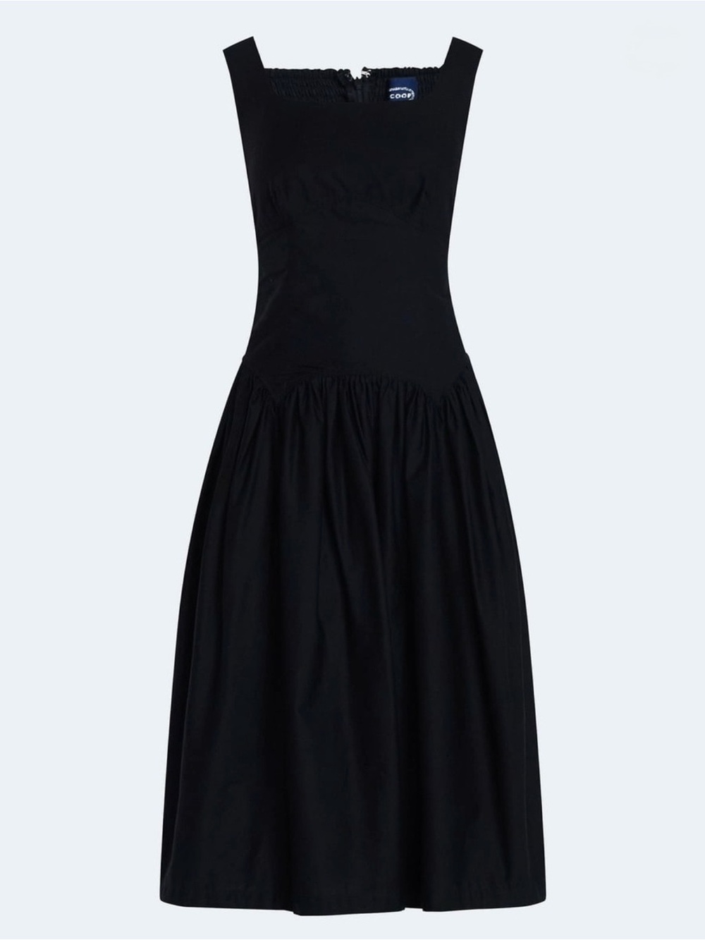 Scoop Cotton Maxi Dress with Bow on Back Size XS